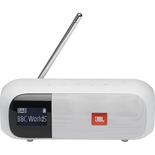 JBL Tuner 2 Portable Bluetooth Speaker with FM/DAB/DAB+ White EU