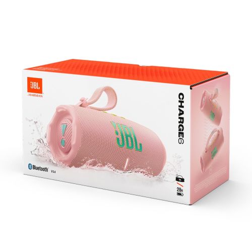 JBL Charge 6 Bluetooth Wireless Speaker Pink EU - Image 2