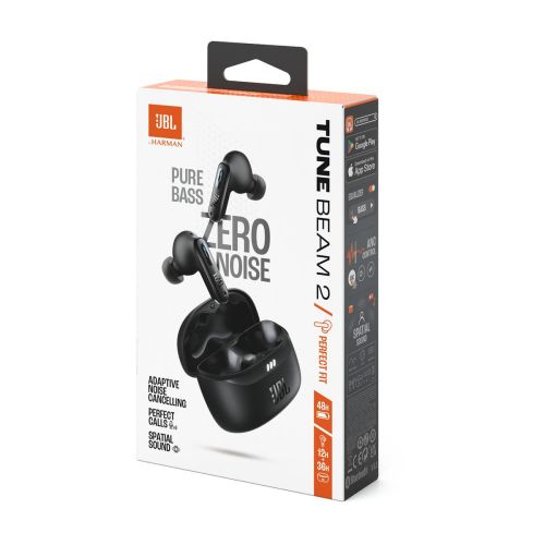 JBL Tune Beam 2 TWS Bluetooth Wireless In-Ear Earbuds Black EU - Image 2