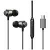 Joyroom Earphone Wired In-Ear Headphones with Remote and Microphone, Type-C USB, Gray EU (JR-EC06)