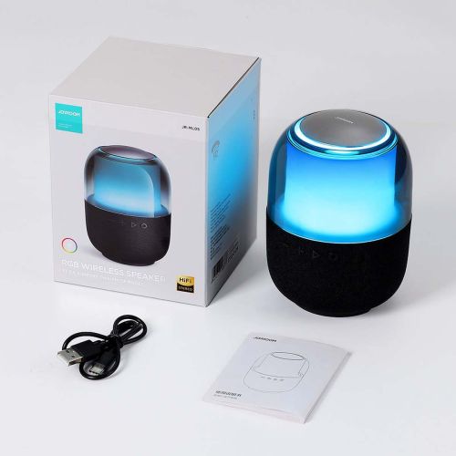 Joyroom Bluetooth Speaker, BT 5.3, RGB light Black (JR-ML05) - Image 3