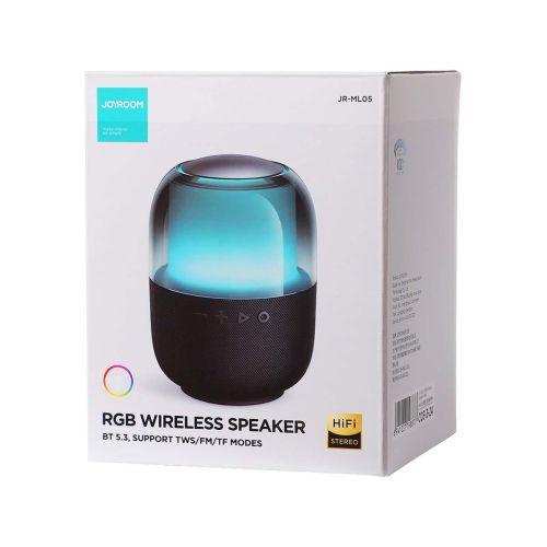 Joyroom Bluetooth Speaker, BT 5.3, RGB light Black (JR-ML05) - Image 2
