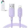 Joyroom USB - Lightning Cable Multi-Color Series A14, 480mb/s, 2.4A, 1.2m, Purple (S-AL012A141P)
