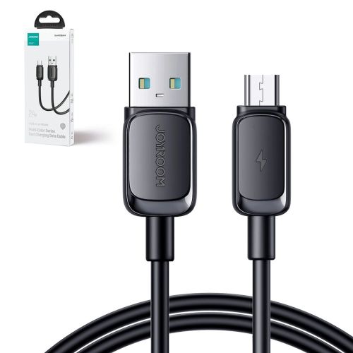Joyroom USB - Micro USB Cable Multi-Color Series A14, 480mb/s, 2.4A, 2m, Black (S-AM018A14B)