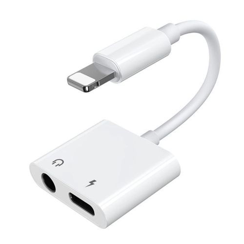 Joyroom Adapter Lightning to Lightning/ 3.5mm Mini Jack, 0.12m, White (S-Y104) - Image 3