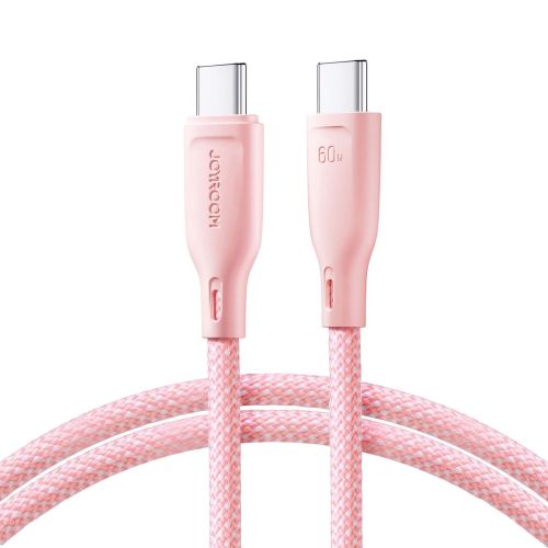 Joyroom USB - Lightning Cable Multi-Color Series A14, 480mb/s, 60W, 1m, Pink (SA34-CC3) - Image 3