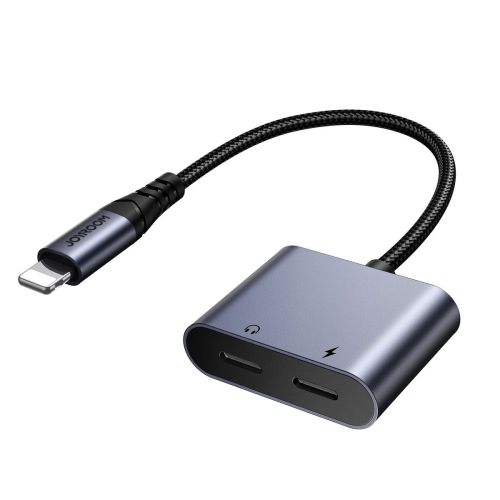 Joyroom Adapter DAC 2-in-1 Lightning to Lightning/ Lightning, 60W, 0.12m, Black (JR-SY-L02) - Image 3