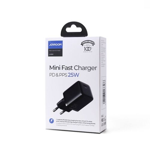 Joyroom Travel Charger Mini Type-C, PPS, PD 25W, Black EU (L-P251) - Image 2
