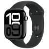 Apple Watch Series 10 GPS 46mm Jet Black Alu Case, Midnight Black Sport Band M/L EU MWWQ3