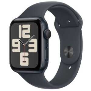 Apple Watch SE (2024) GPS 44mm Midnight Alu Case, Midnight Sport Strap M/L EU MXEK3