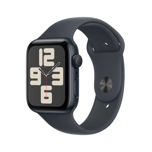 Apple Watch SE (2024) GPS 44mm Midnight Alu Case, Midnight Sport Strap M/L EU MXEK3