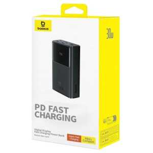 Baseus Power Bank Star-Lord with Digital Display, Fast Charge, C+A+A, 30W, 10000 mAh, Black (P10022907113-00)