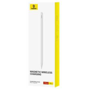 Baseus Tablet Tool Pen Smooth Writing 2 Wireless Charging with LED Indicator + Active Replaceable Tip for iPad, White (P80015803213-00)