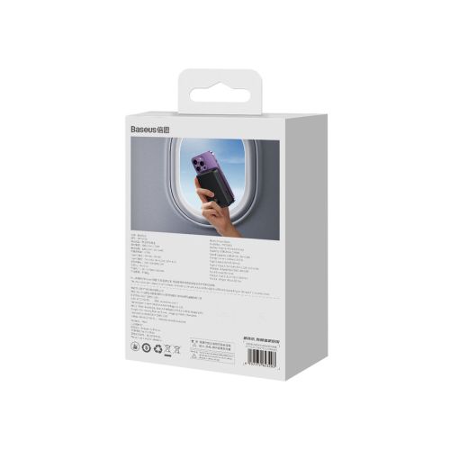 Baseus Power Bank Magnetic Mini (MagSafe Compatible), 20W, 20000 mAh, with Type-C Cable, 0.30m, Black EU (PPCX150001) - Image 3