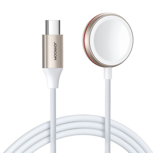 Joyroom Wireless Apple Watch Charger All Series with Type-C cable 1.2m, 3.5W, White (S-IW011) - Image 2
