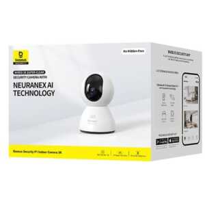 Baseus Security Camera Indoor P1 3K, 4MP, (EU Version) White EU (S0TV012132)