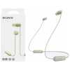 Sony WI-C100 Bluetooth Wireless In-Ear Headphones, BT 5.0, Remote Control, Beige EU