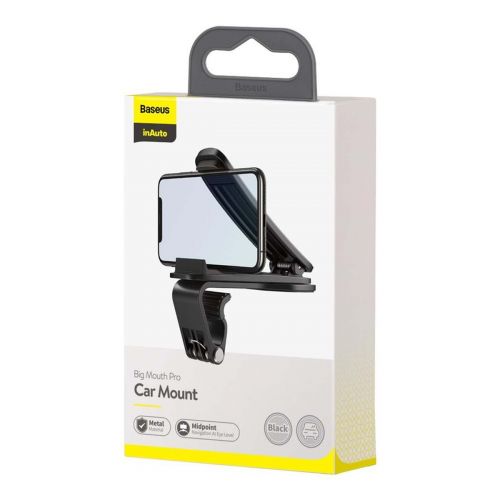 Baseus Car Mount Big Mouth Pro series holder (4,7 - 6,5 inch) Black (SUDZ-A01) - Image 3