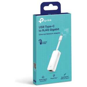 TP-Link Network Adapter Cable UE300C Type-C to Ethernet RJ45, 1000Mb/s, White EU