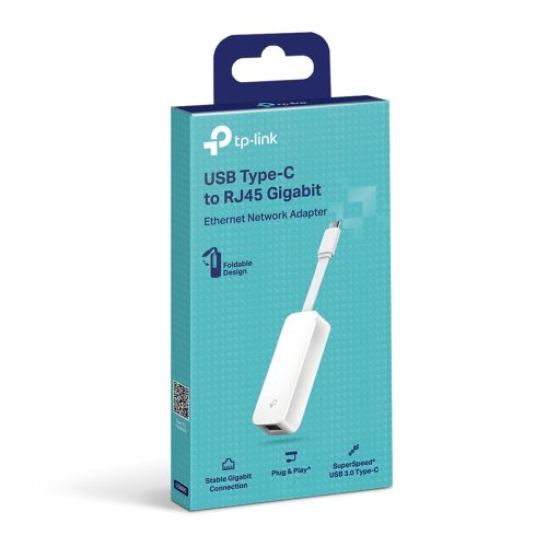 TP-Link Network Adapter Cable UE300C Type-C to Ethernet RJ45, 1000Mb/s, White EU - Image 2