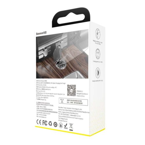 Baseus Car Charger Tiny Star Mini Quick Charge, U+Um 12/24V, 30W Gray (VCHX-A0G) - Image 3