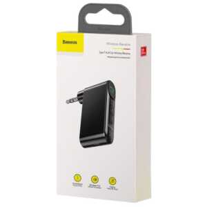 Baseus Car Tool Bluetooth BSBA-02 AUX Transmitter BT. 5.0, 10m Range, 145 mAh, Micro USB input, Black (WXQY-01)