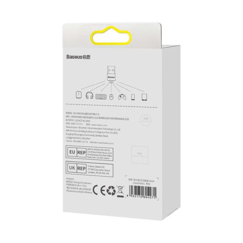 Baseus HUB BA04 mini Bluetooth 5.0 adapter USB receiver computer transmitter Black (ZJBA000001) - Image 3