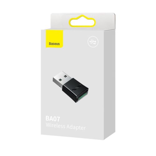 Baseus HUB BA07 Bluetooth USB Adapter BT 5.3, with LED indicator, 20m range, Black (ZJBA010001)