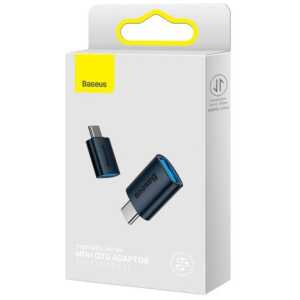 Baseus Converter Ingenuity Series Mini OTG Adaptor USB-A 3.1 Female to Type-C Male Blue (ZJJQ000003)