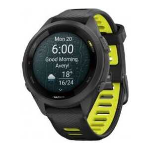 Garmin Forerunner 265S Smart Watch 42mm, GPS, Black/ Yellow EU