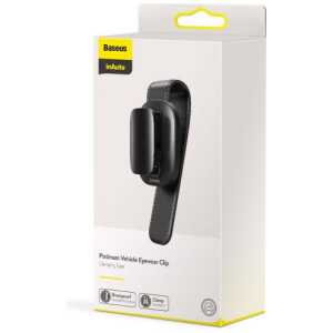 Baseus Car Tool Platinum Vehicle eyewear clip (Clamping type) Black (ACYJN-B01)