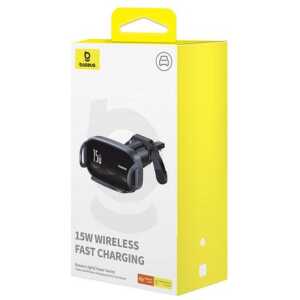 Baseus Car Charger LightChaser Series Inductive 15W holder for Air Vent, Black (BS-CM029)