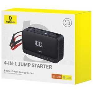 Baseus Car Tool Power Starter / Power Bank Super Energy 4-in-1 Car Jump Starter (Peak current 600A / 60000 mAh) Black (C00245902111-00)