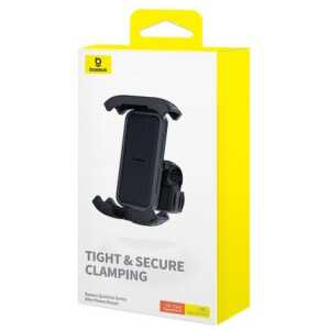 Baseus Phone Holder QuickGo Series for Bike, Scooter, Moped (5.7 - 7.2 inch), Black (C40561500113-00)