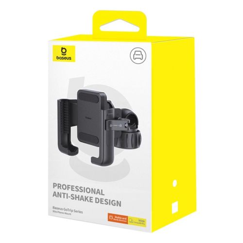 Baseus Phone Holder GoTrip Series for Bike, Scooter, Moped (5.7 - 7.2 inch), Black (C40572301111-00) - Image 2