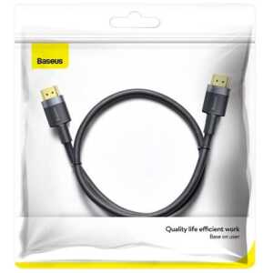 Baseus Video cable Cafule 4KHDMI Male To 4KHDMI Male 1m Black (CADKLF-E01)