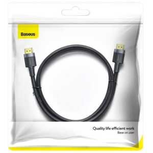 Baseus Video cable Cafule 4KHDMI Male To 4K HDMI Male, 2m, Black (CADKLF-F01)