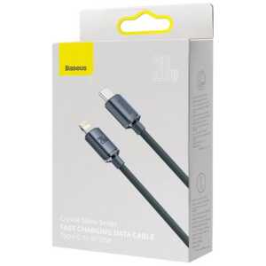 Baseus Type-C - Lightning cable, Crystal Shine Series Fast Charging Data Cable 20W 1.2m Black (CAJY000201)