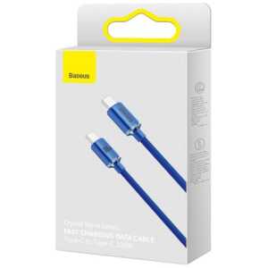 Baseus Type-C - Type-C Crystal Shine series fast charging data cable 100W 1.2m Blue (CAJY000603)