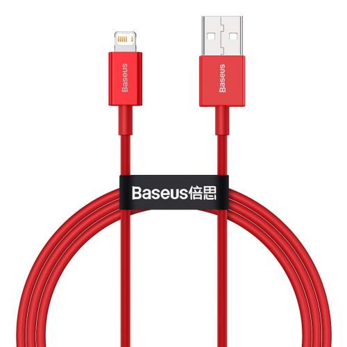 Baseus Lightning Superior Series cable, Fast Charging, Data 2.4A, 1m Red (CALYS-A09) - Image 3