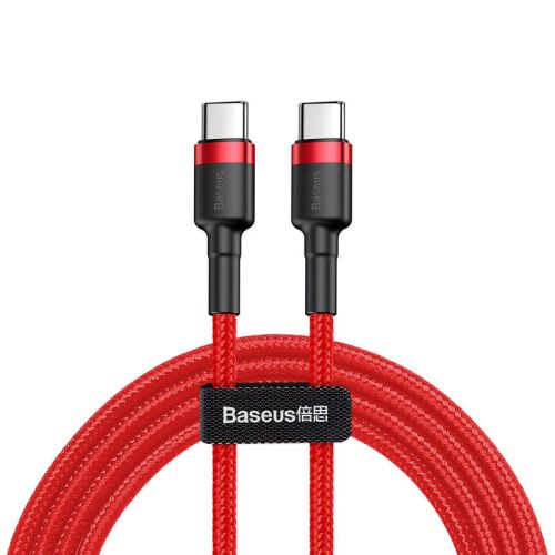 Baseus Type-C Cafule PD 2.0, 60W, flash charging Cable (20V 3A), 2m, Red (CATKLF-H09) - Image 3