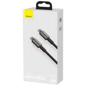 Baseus Type-C - Type-C cable Tungsten Gold Fast charging and data 100W (20V/5A) 2m Black (CATWJ-A01)