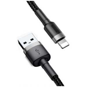 Baseus Lightning Cafule Cable 2.4A 1m Gray + Black (CALKLF-BG1)