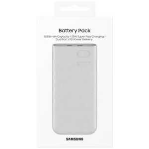 Samsung Power Bank Quick Charge C+C (with Type-C to Type-C cable 0.2m), 25W, 10000 mAh, Beige (EB-P3400XUEGEU)