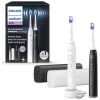 Philips Electric Toothbrush Sonicare 6500 Series Duo Pack with Case HX7419/01 Black/White EU