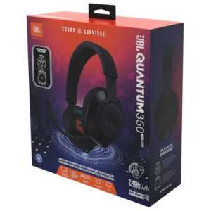 JBL Quantum 350 Headphone Wireless Gaming Headset with Microphone, (USB), Black EU