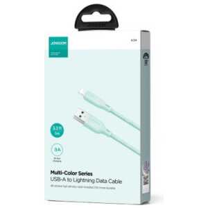 Joyroom USB - Lightning Cable Multi-Color Series A14, 480mb/s, 3A, 1.2m, Green (SA34-AL3)