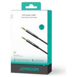 Joyroom Audio Cable Stereo, 3.5 mm Mini Jack, 1.2m, Black (SY-A08)