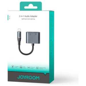 Joyroom Adapter DAC 2-in-1 Lightning to Lightning/ Lightning, 60W, 0.12m, Black (JR-SY-L02)