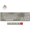 Keychron C2 Pro (C2PX-M1) QMK/VIA Mechanical Red Switch - 8K Polling Rate Hot Swap.100% US Retro RGB
